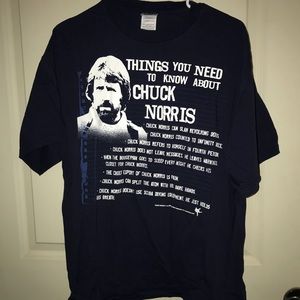 Men’s Chuck Norris Facts Shirt L